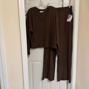 Love Poem brand ribbed pajama / lounge set